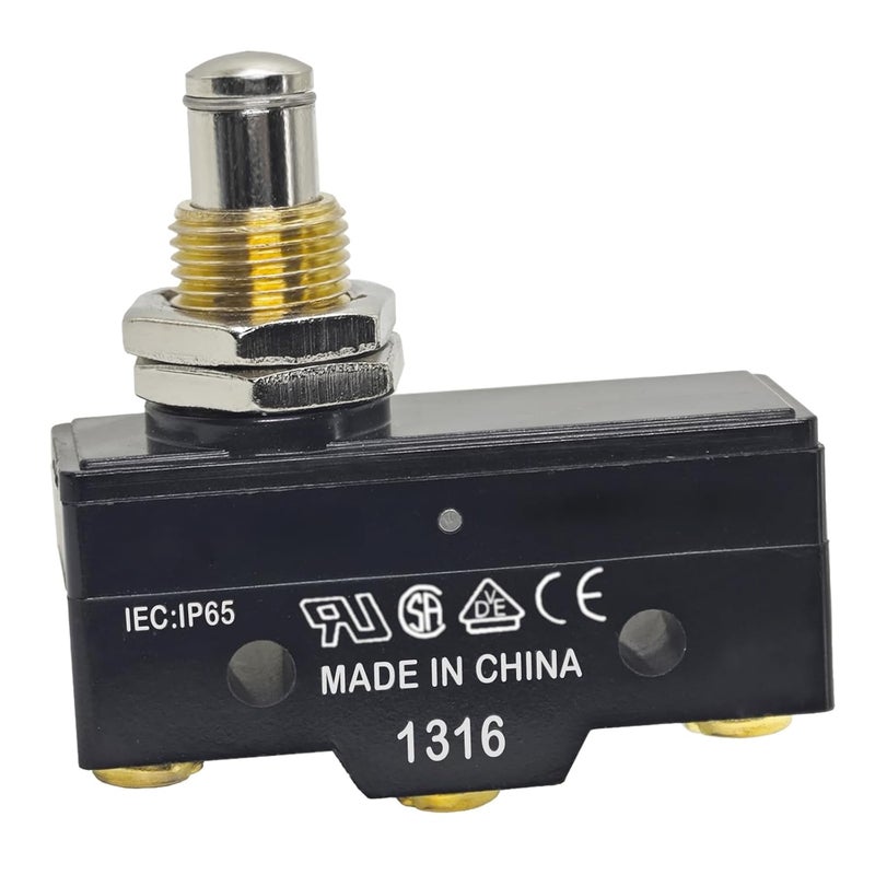 Formiden BE-2RQ1-A4 Plunger Micro Switch – 25A SPDT Limit Switch for Car Lift Power Units - Replacement for Honeywell BE2RQ1A4, Benwil 300282, Rotary Lift P461-2 - Image 1